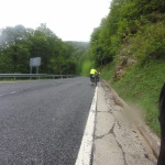 Pushing my bike up the Mountain