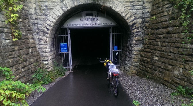At the entrance to the Devonshire tunnel