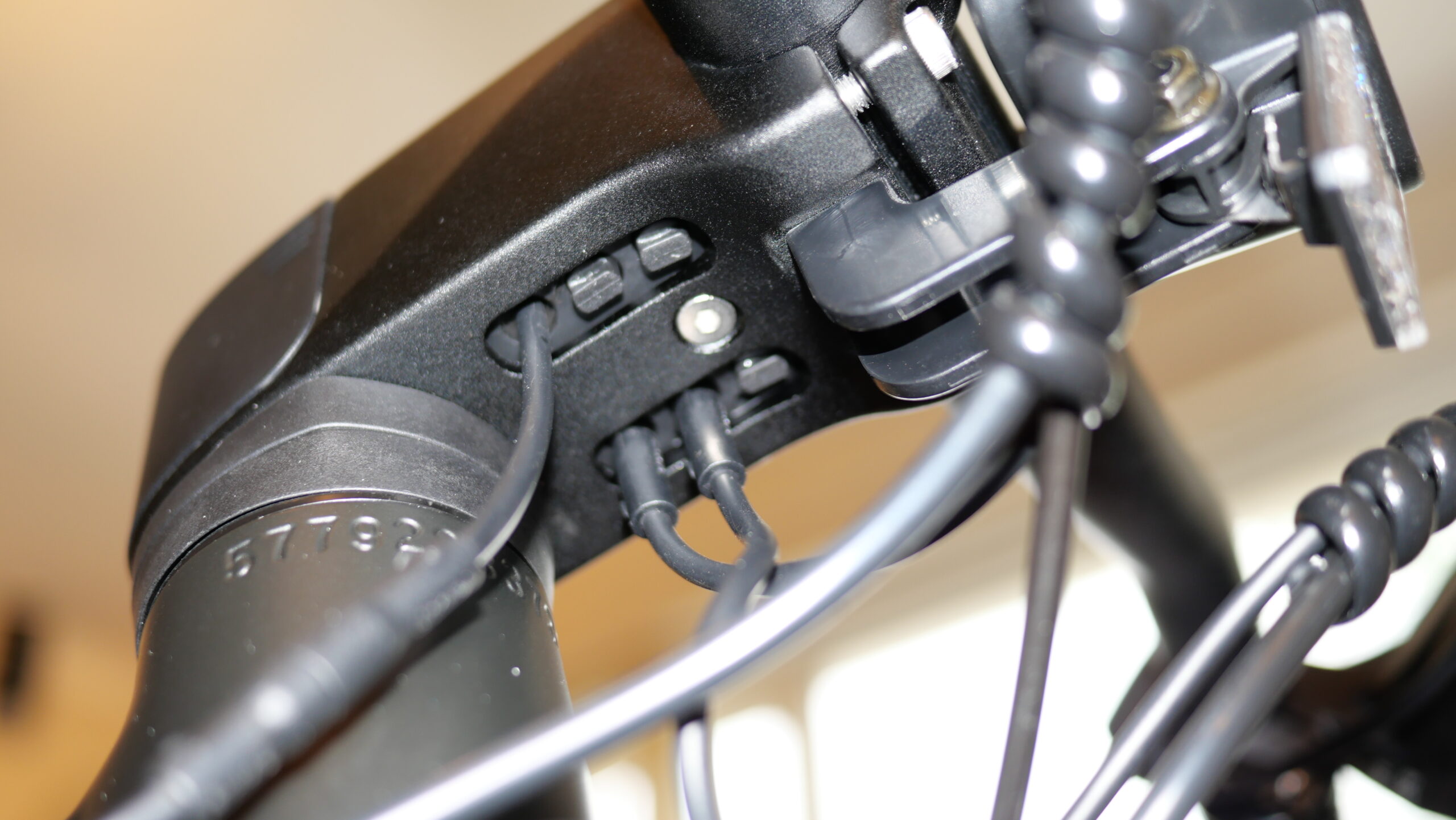 Underneath the Control Panel of the Fiido C21 Pro e-Gravel Bike.