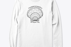 Scallop-Shell-Organic-Long-Sleeve-T-Shirt